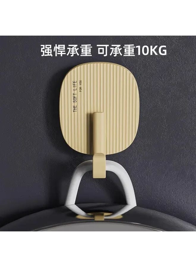 Heavy Duty Self Adhesive Hooks Damage Free Removal Strong Hold For Towels Robes Bags Yellow - Image 4